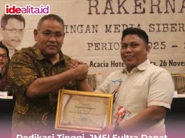 Dedikasi Tinggi, JMSI Sultra Dapat Golden Sertifikat dari Pengurus Pusat