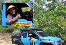 Wabup Konawe bersama Offroader Jajal Jalur Ekstrem untuk Jelajah Wisata