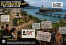 Warga Laonti Protes, Jalan Hauling dan Jetty PT GMS Berada di Tengah Pemukiman