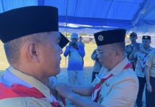 Wabup Konawe Kukuhkan Tujuh Kwartir Ranting Pramuka di Konawe