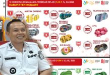 Data Inflasi: Harga Kebutuhan Pokok di Konawe Paling Stabil se-Sultra