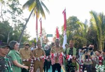 Kolaborasi Antam, TNI dan Pemkab Konut Hadirkan Jembatan Perintis Garuda