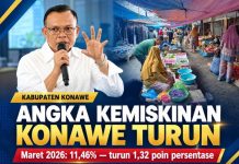 Konawe Berhasil Tekan Angka Kemiskinan dan Catatkan Rekor Terbaik di Sultra